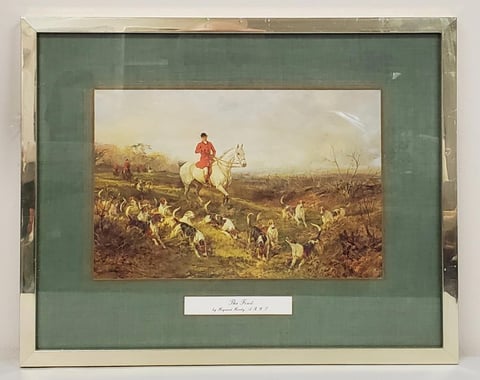 Starluv.ca: Vintage UK Heywood Hardy 'The Find' Framed Fox Hunting